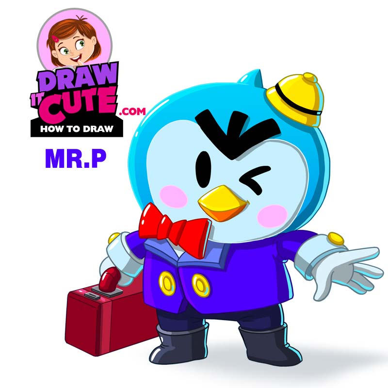 Draw it cute on how to draw mrp brawl stars super easy drawing tutorial with a coloring page and wallpaper httpstcofvszcfnn via jubadouroyt