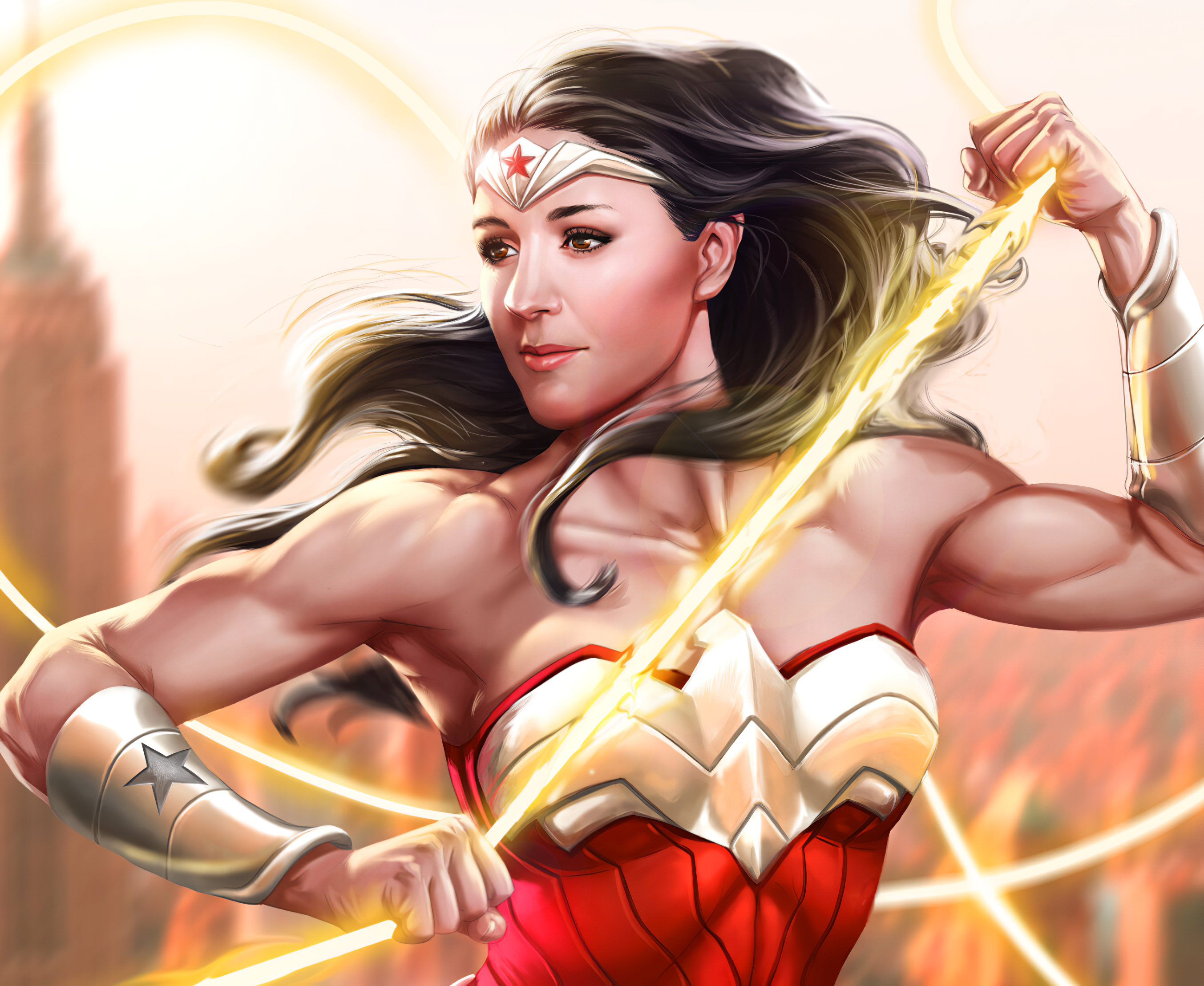 Wonder woman muscular hd superheroes k wallpapers images backgrounds photos and pictures