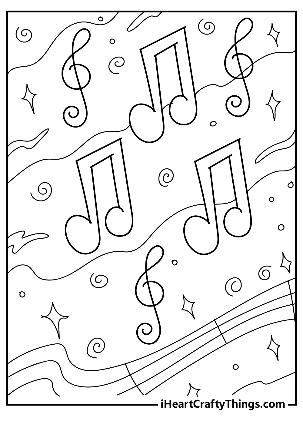 Music coloring pages free printables