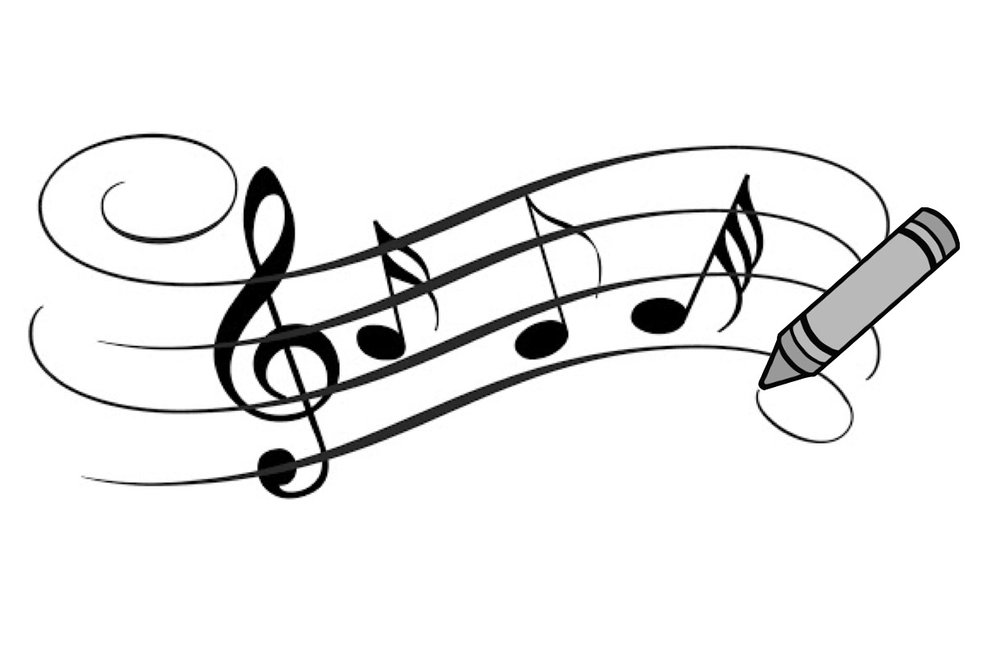 Music note coloring page â katherine peters