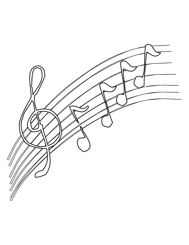 Coloring pages music note images