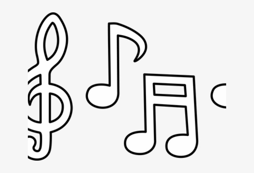 Music notes coloring book