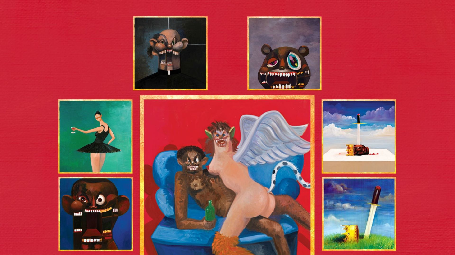 Made a my beautiful dark twisted fantasy wall for a friend wallpaper in x resolution
