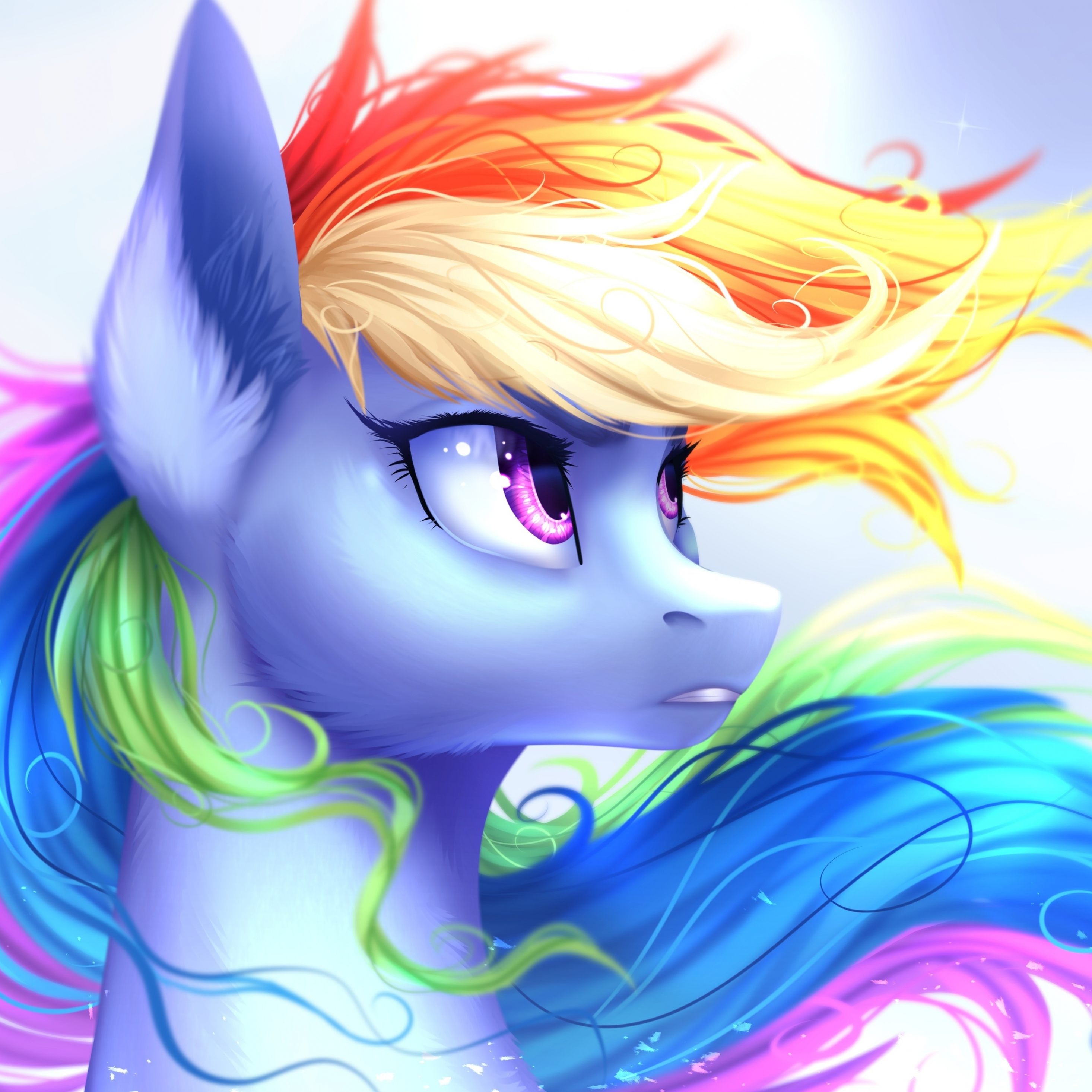 Download wallpaper x horse my little pony rainbow dash colorful art ipad pro retina x hd background