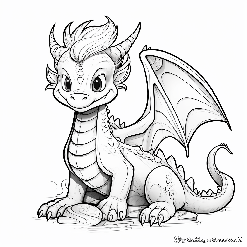Fantasy animal coloring pages