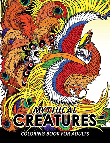 Mythical creatures loring books for adults mythical animals adult loring book pegasus unirn dragon hydracentaur phoenix mermaids