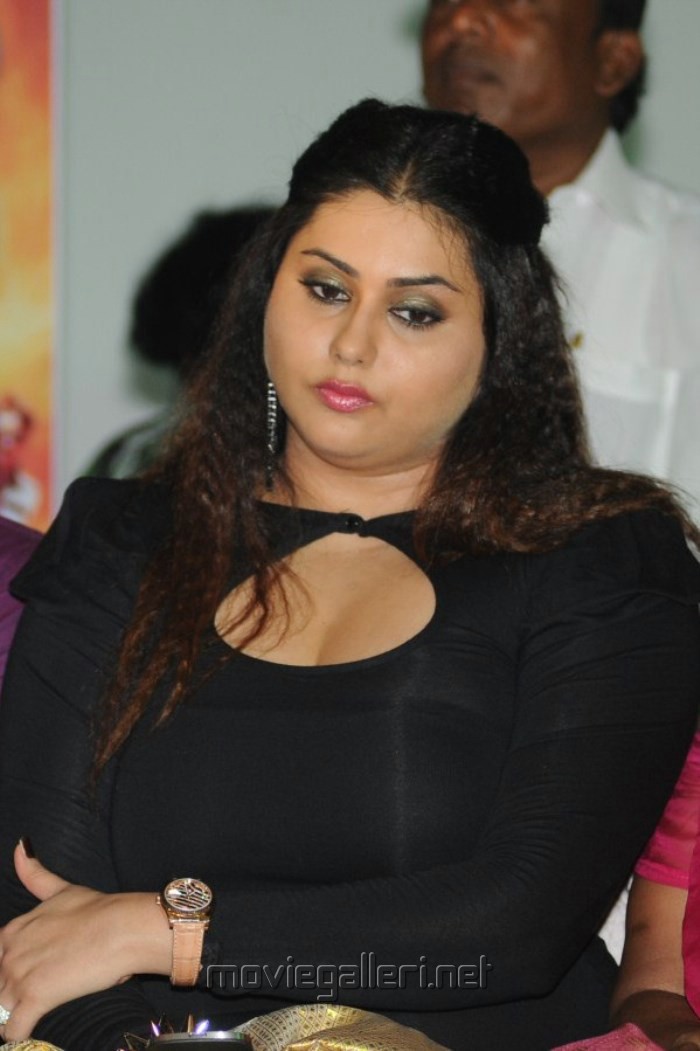 Namitha new hot pics in black dress gugan audio release new movie posters