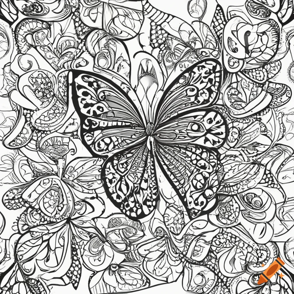 Coloring book page of a napoleon fish clean simple lineart mandala style on