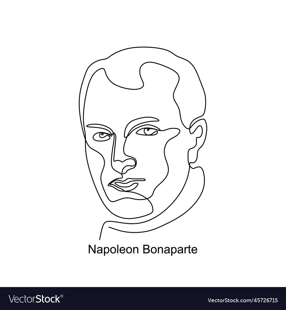 June portrait of napoleon bonaparte vector image
