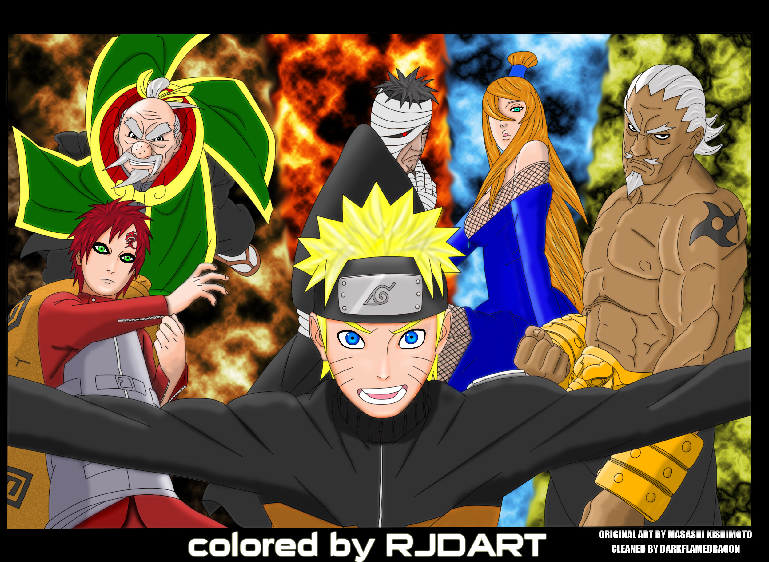 Naruto and kage by rjdart on