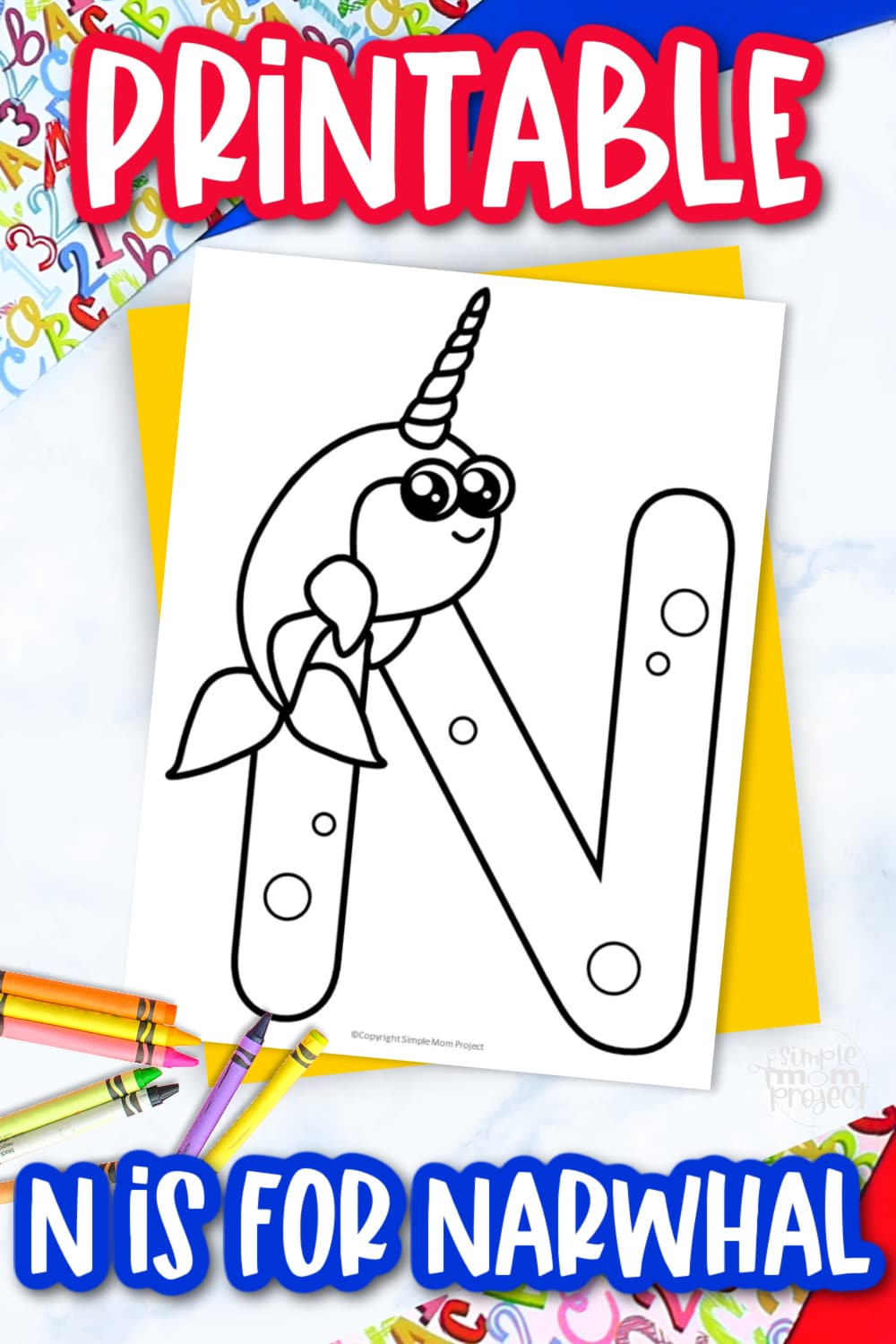 Free printable letter n coloring page â simple mom project