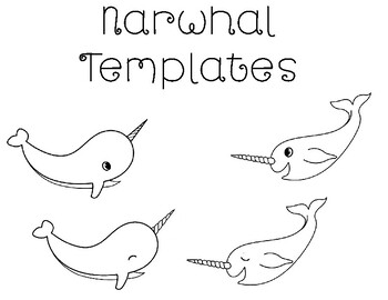 Narwhal templates narwhal coloring page narwhal bulletin board narwhal unique