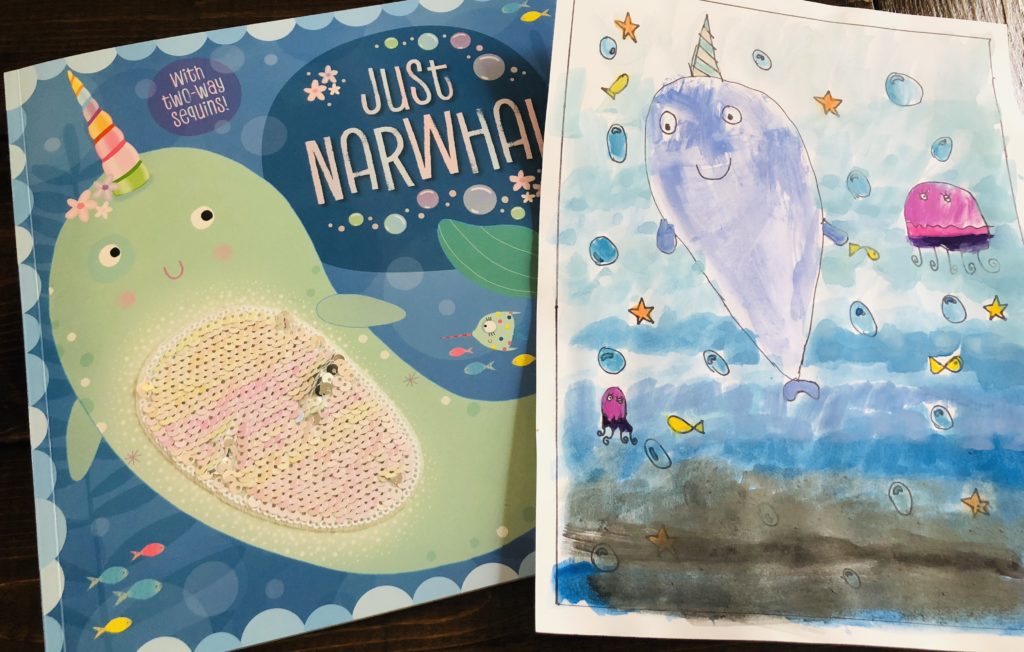 Just narwhal book review and printable coloring page