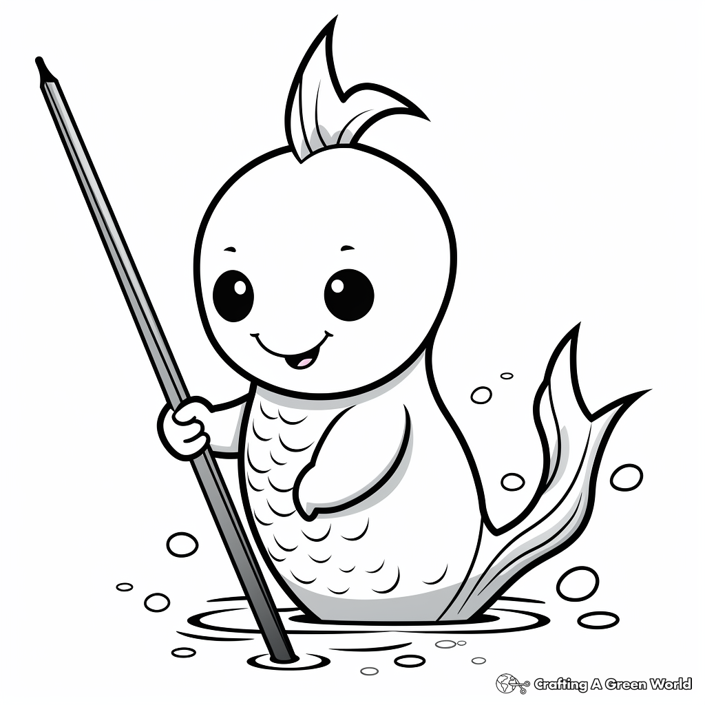 Narwhal coloring pages