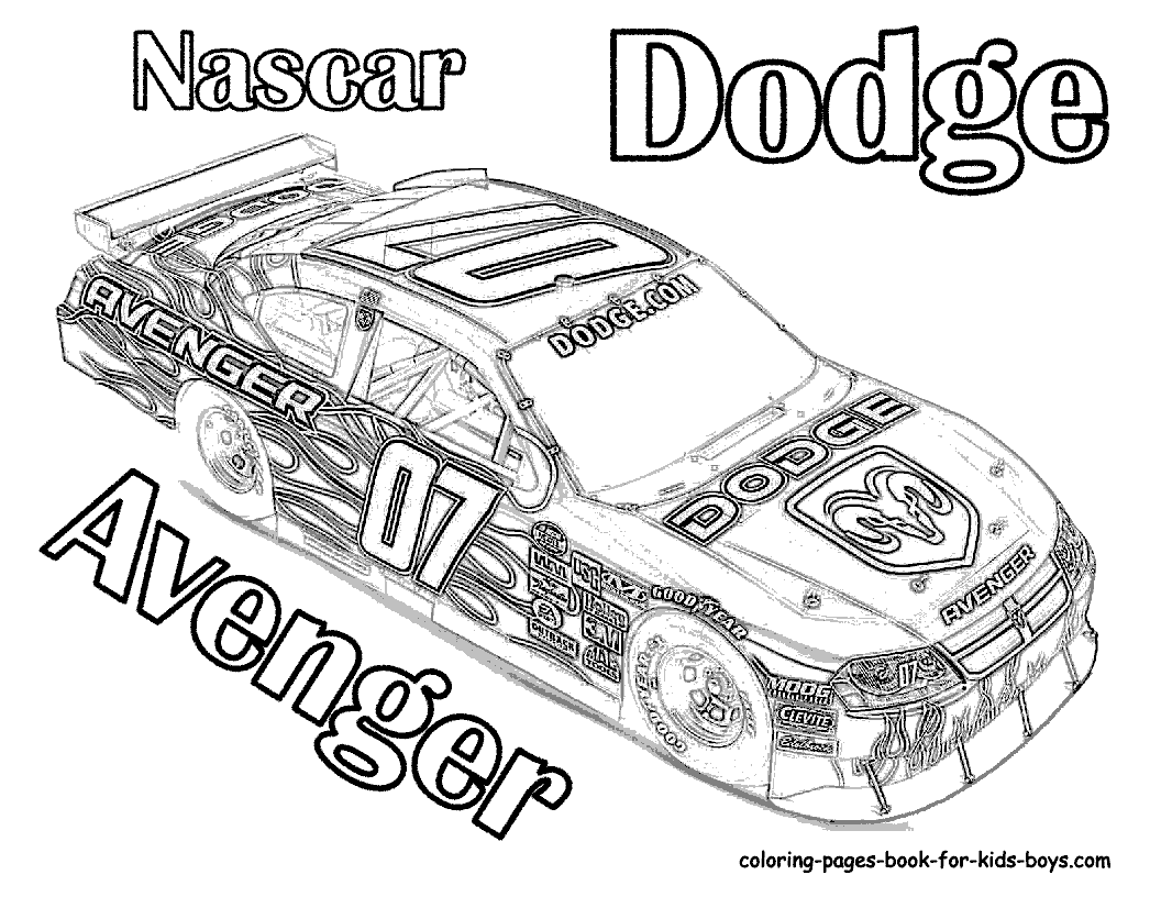 Nascar coloring pages coloring pages of nascar dodge avenger disney coloring pages race car coloring pages cars coloring pages nascar