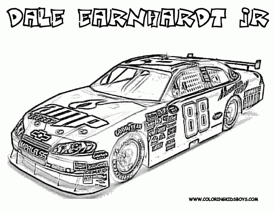 Get this nascar coloring pages printable for boys
