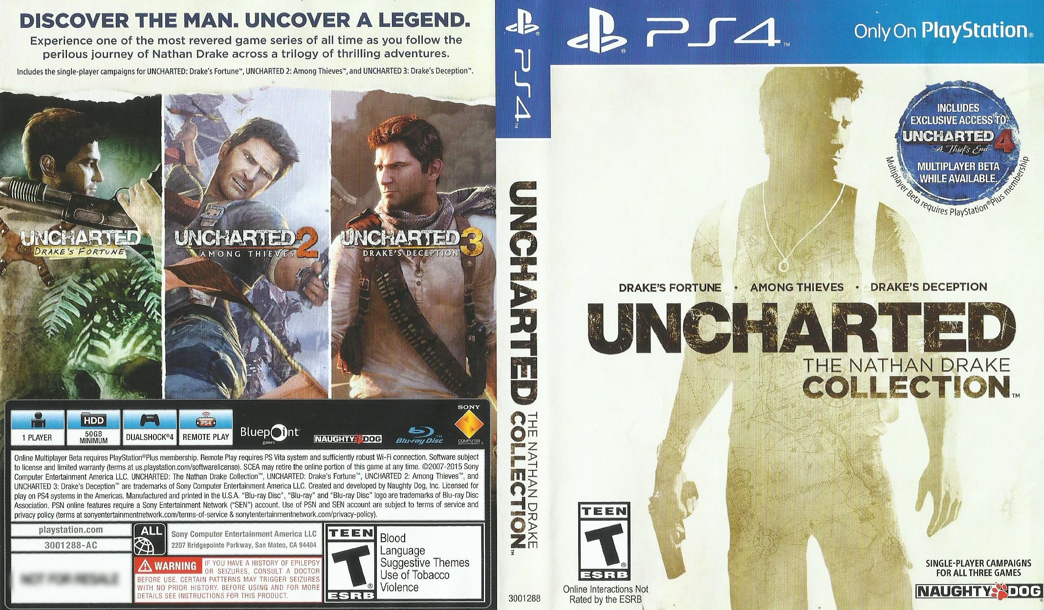 Uncharted the nathan drake collection us cover by alvearj on