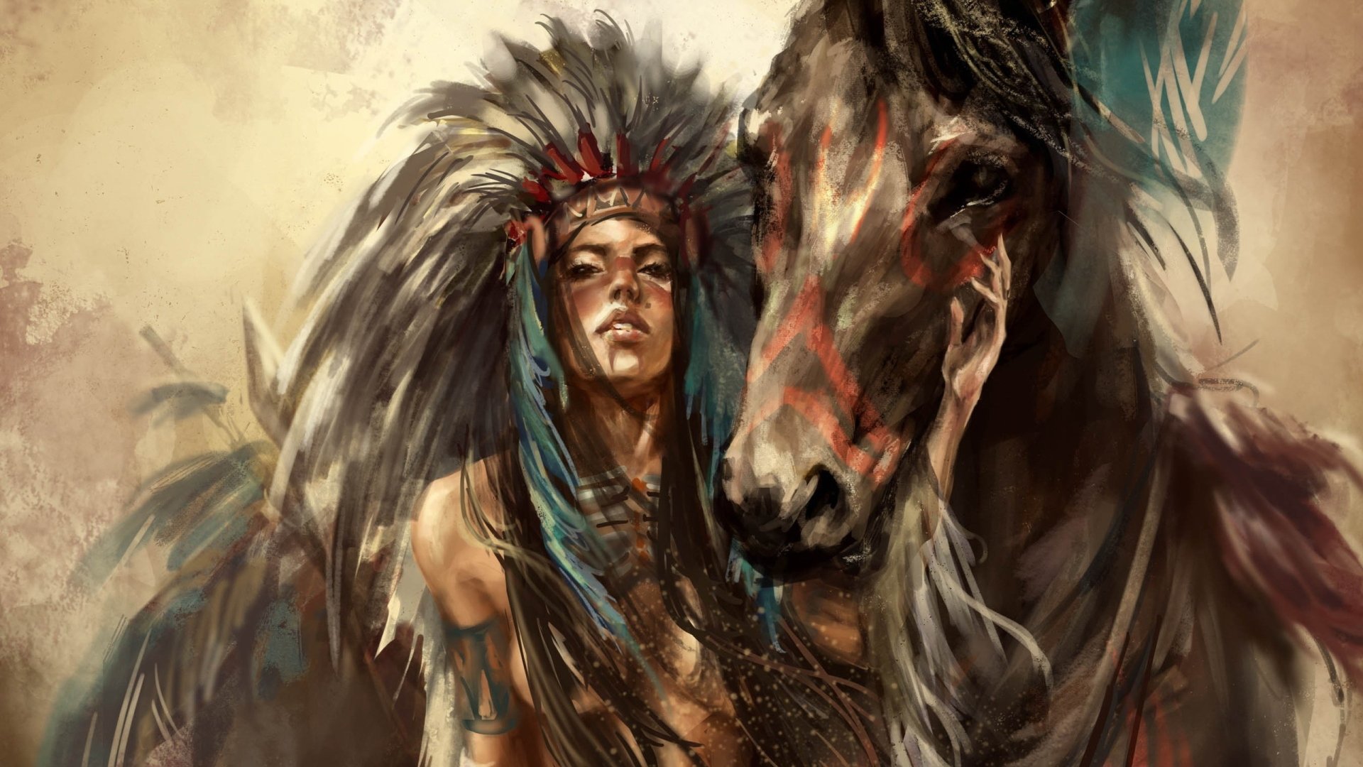 Artistic native american hd papers and backgrounds