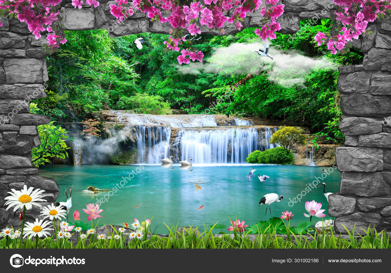 Amazing nature background wallpaper stock photo by zevahir