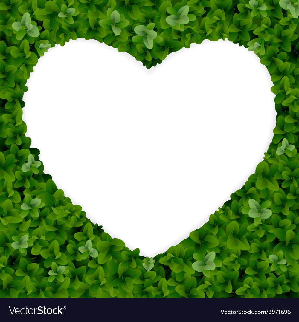 Nature background with heart royalty free vector image