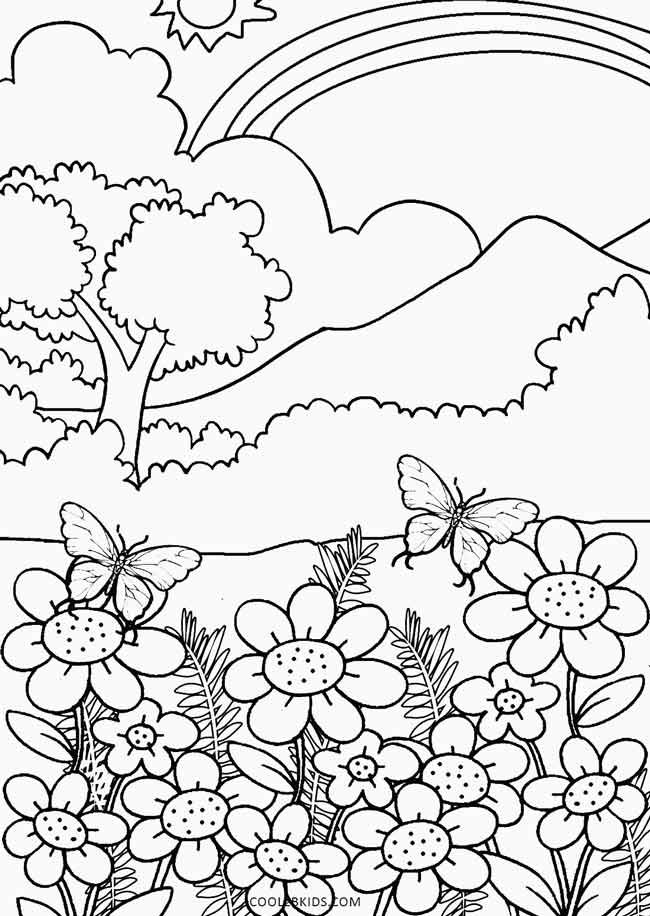 Printable nature coloring pages for kids coolbkids coloring pages nature coloring pages to print coloring for kids