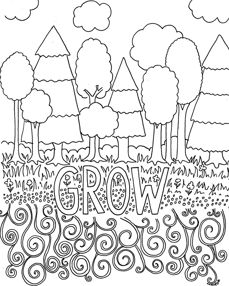 Free coloring book pages nature themes â jessie unicorn moore