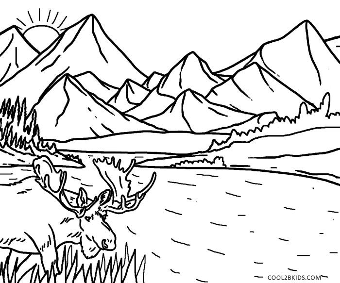 Printable nature coloring pages for kids coolbkids coloring pages nature easy coloring pages coloring book pages