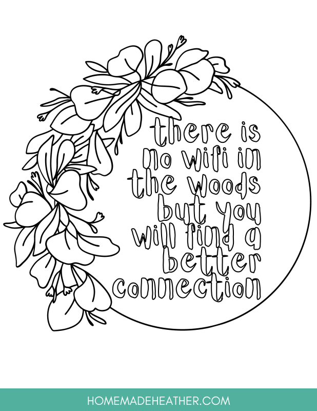 Free nature printable coloring pages homemade heather