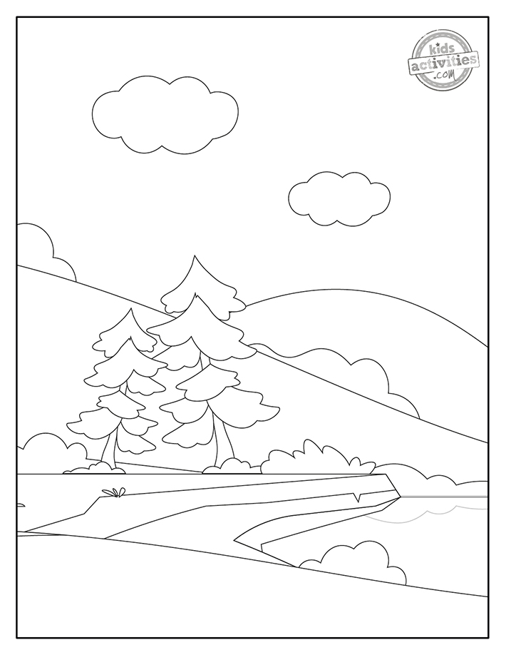 Free printable nature coloring pages kids activities blog