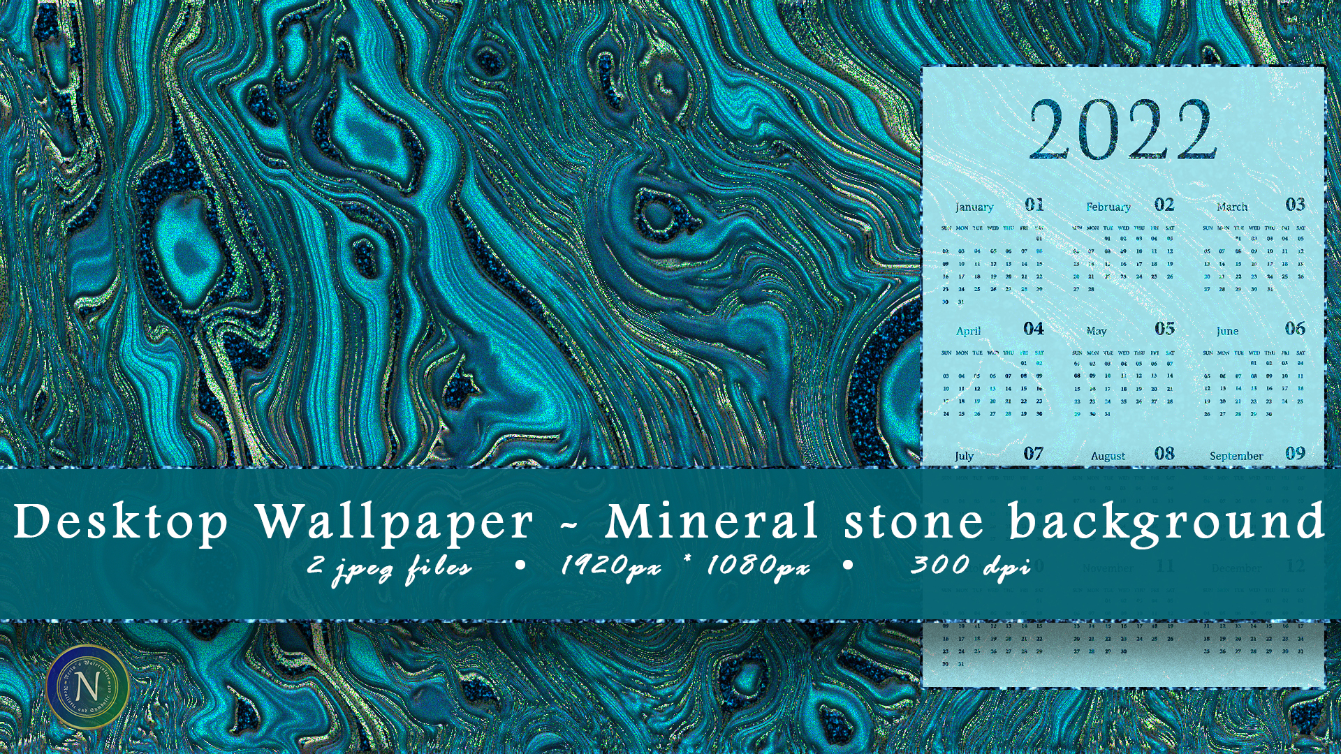Desktop wallpaper withwithout calendar mineral stone background digital backgrounds greeting cards personal and mercial use â watercolor journal