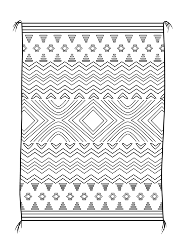 Navajo blanket coloring page free printable coloring pages