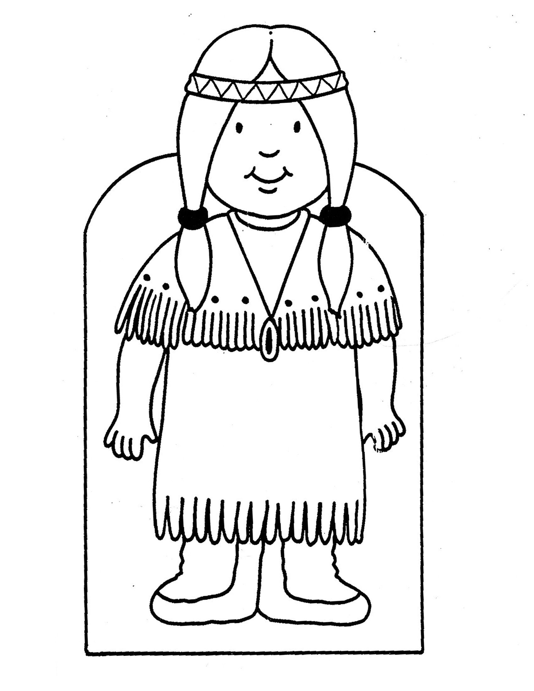 Native american coloring pages