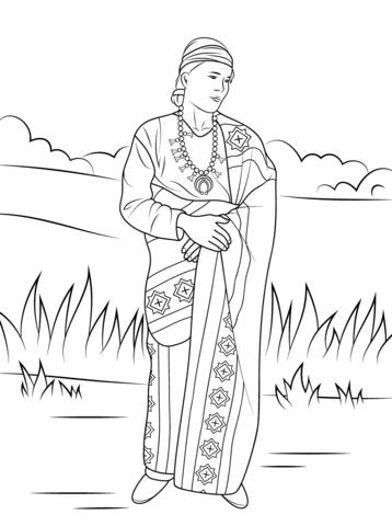 Navajo native american coloring page free printable coloring pages