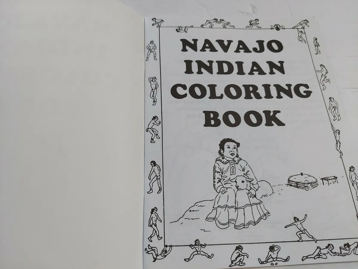 Navajo indian coloring book by connie asch oscar t branson unused