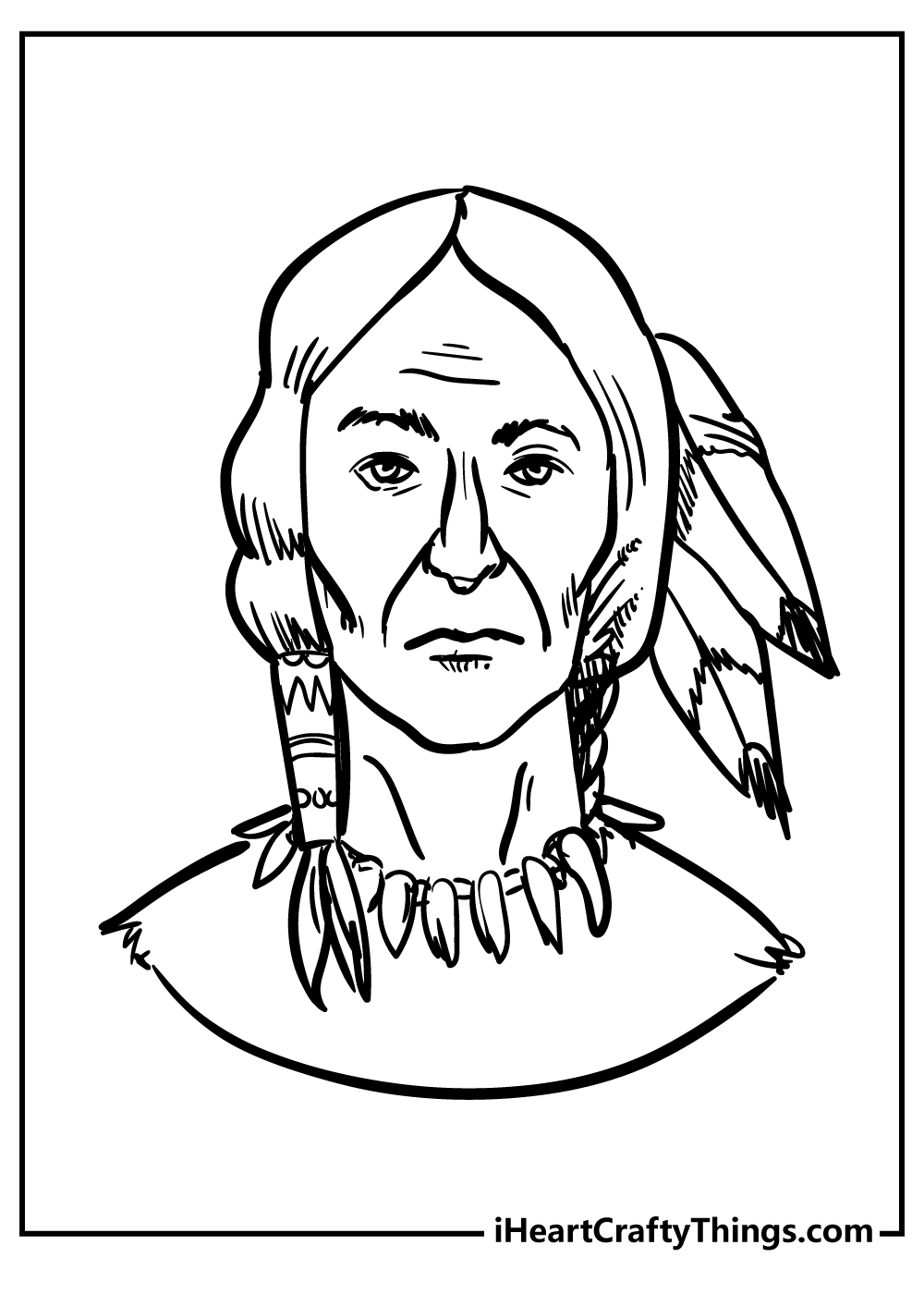 Native american coloring pages free printables