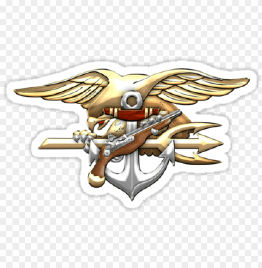 Avy seals trident emblem stickers by serge