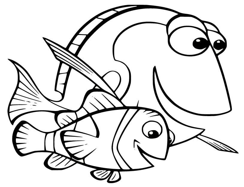 Finding nemo coloring pages printable for free download
