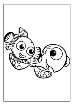 Explore the underwater world with printable finding nemo coloring pages p