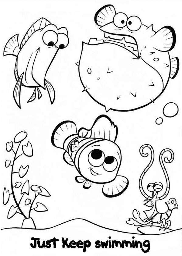 Free printable finding nemo coloring pages