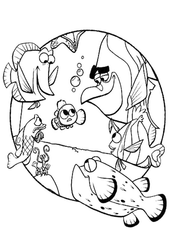 Coloring pages finding nemo coloring pages