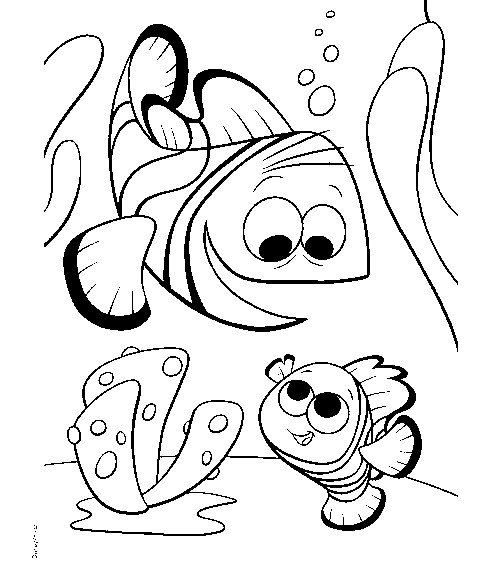 Finding nemo coloring pages â birthday printable