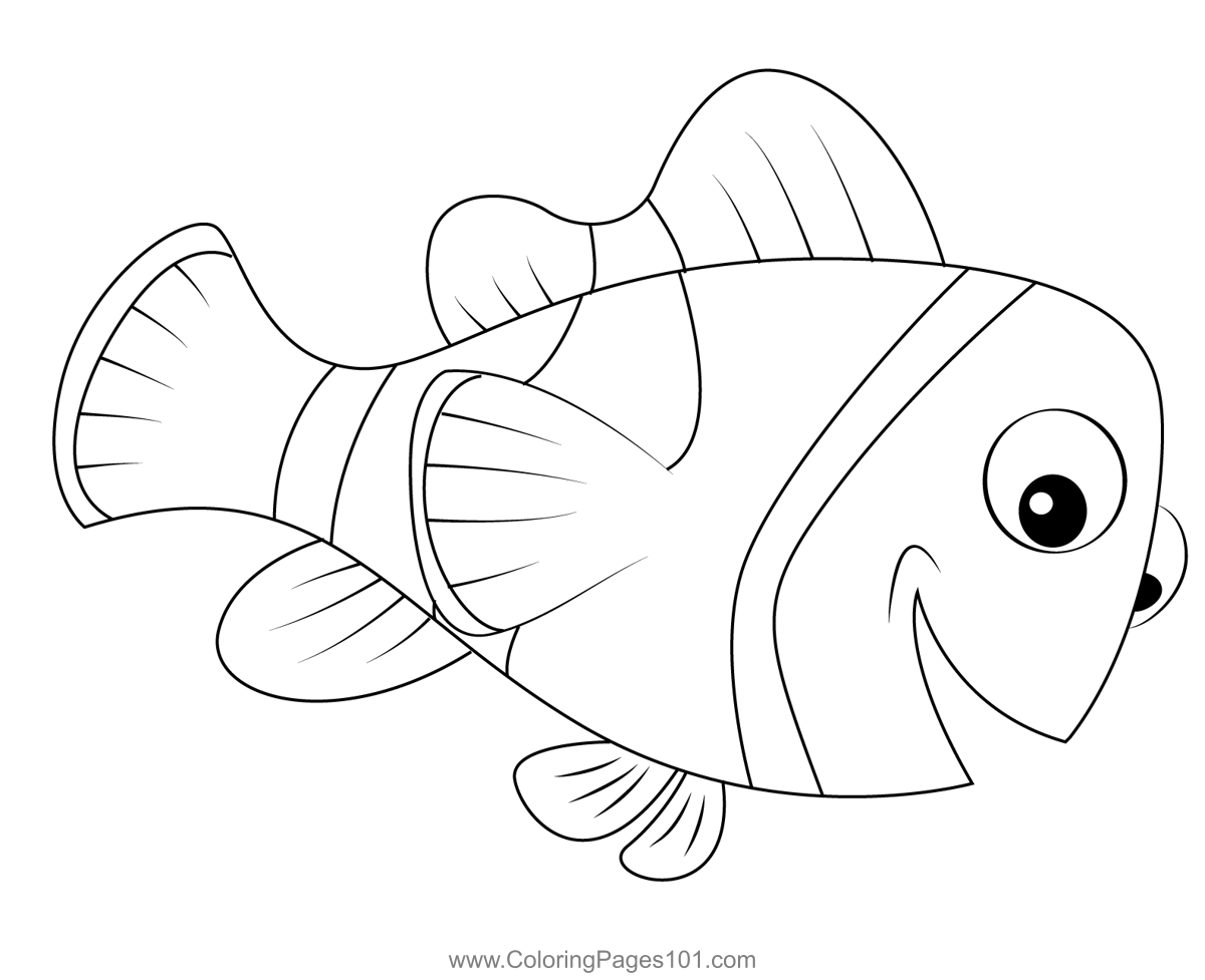 The marlin coloring page for kids