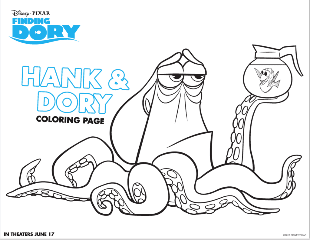 Finding dory printable coloring sheets for kids