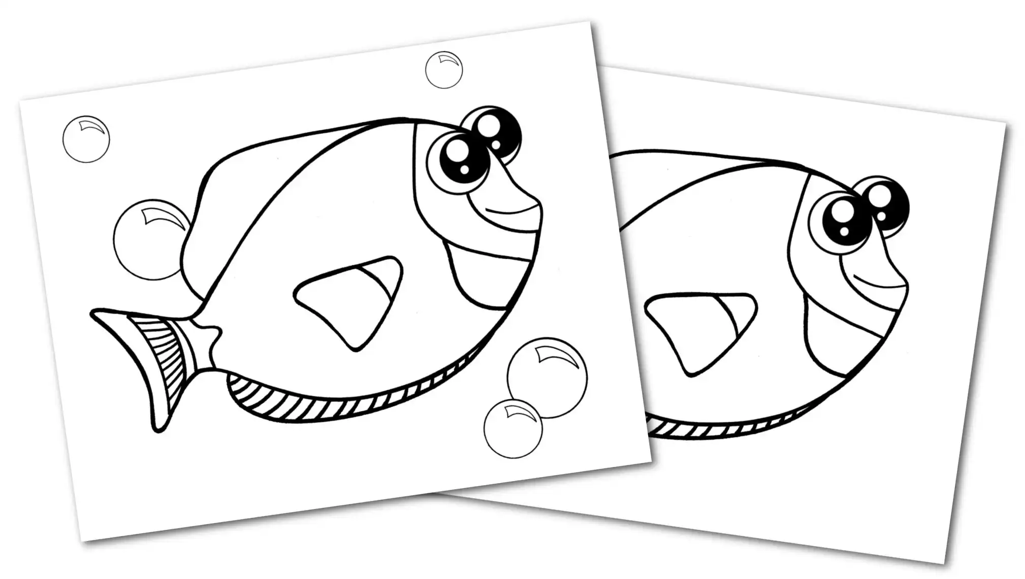 Free printable blue tang coloring page â simple mom project