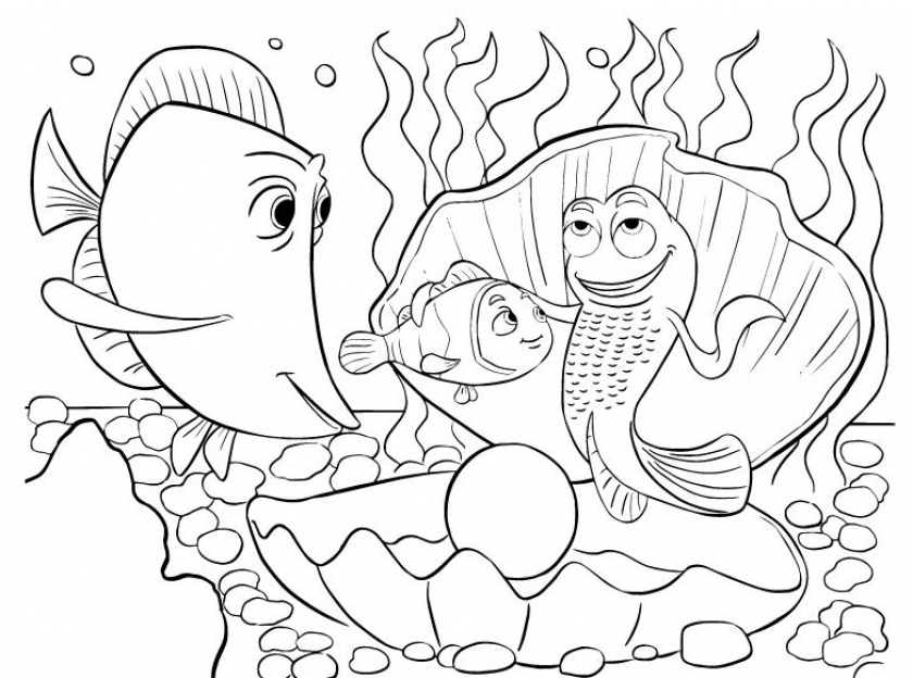 Get this finding nemo coloring pages disney printable tem