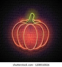 Pumpkin neon images stock photos vectors