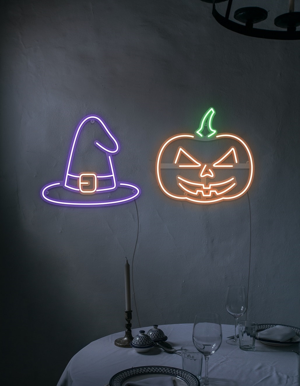 Spooky halloween set neon sign echo neon led neon sign brand