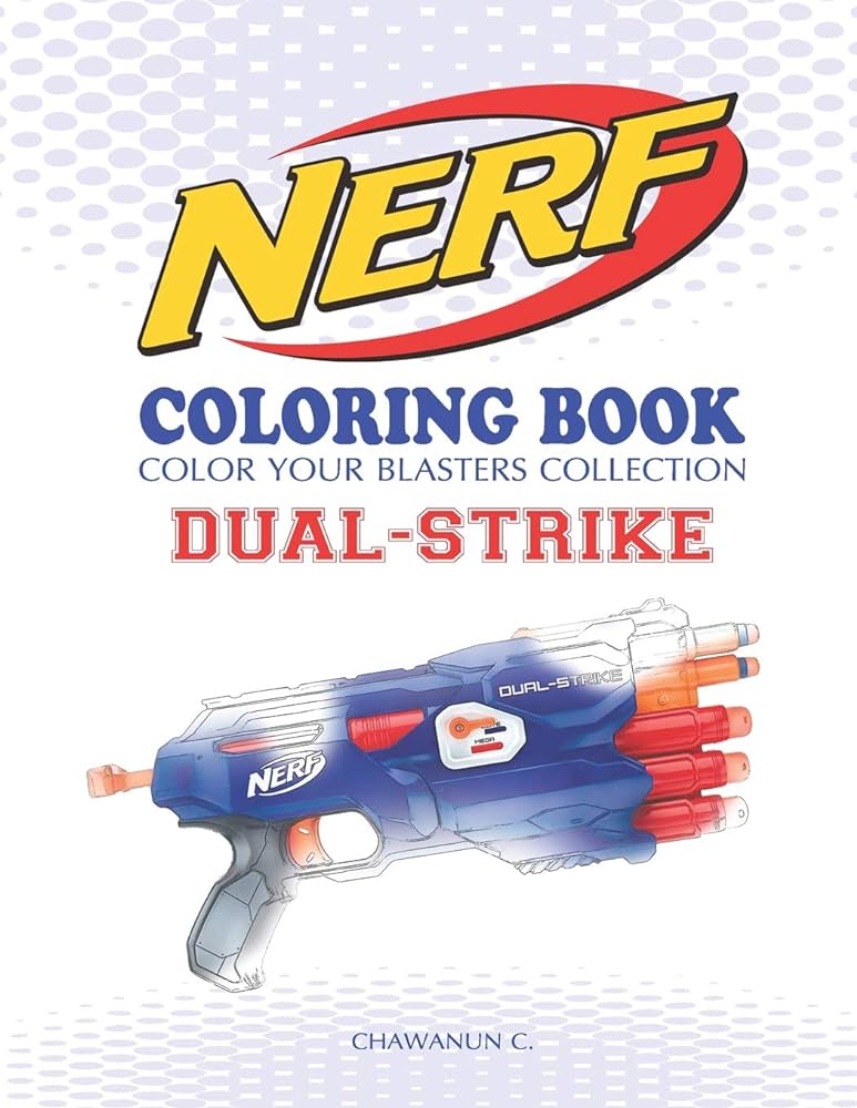 Nerf coloring book dual