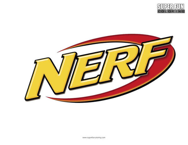 Nerf coloring page
