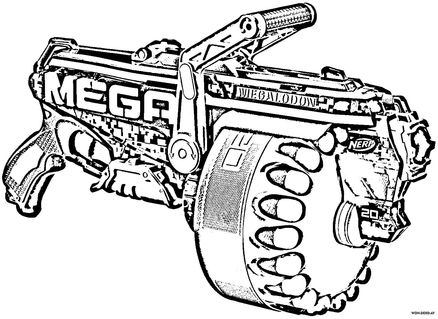 Nerf guns coloring pages print for free wonder day â coloring pages for children and adults